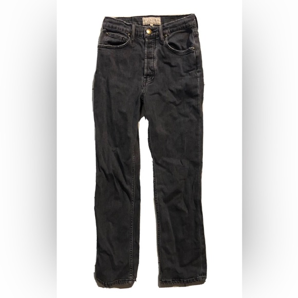The Great. The Straight A jeans pants washed black 24 gray urban re/done denim - Picture 5 of 8